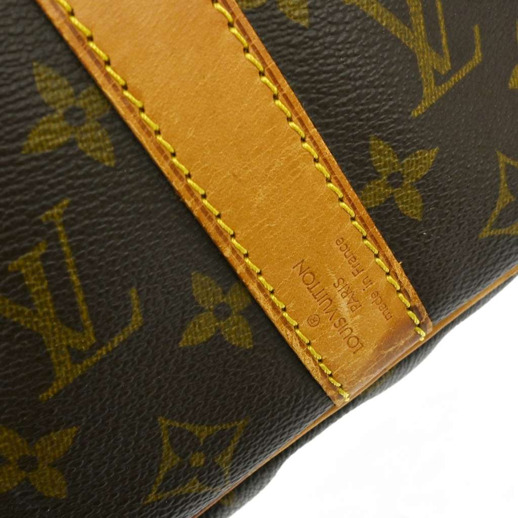 Louis Vuitton Keepall Bandouliere Bag Brown Canvas Fair condition - Model View