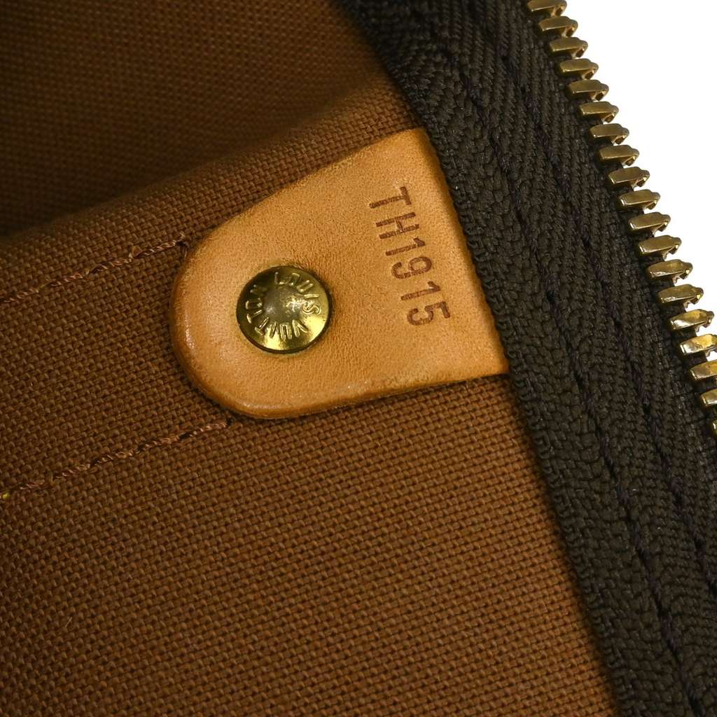Louis Vuitton Keepall Bandouliere Bag Brown Canvas Fair condition - Box View