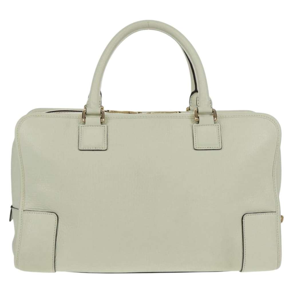 Loewe Amazona Bag White Leather Good condition - Back View