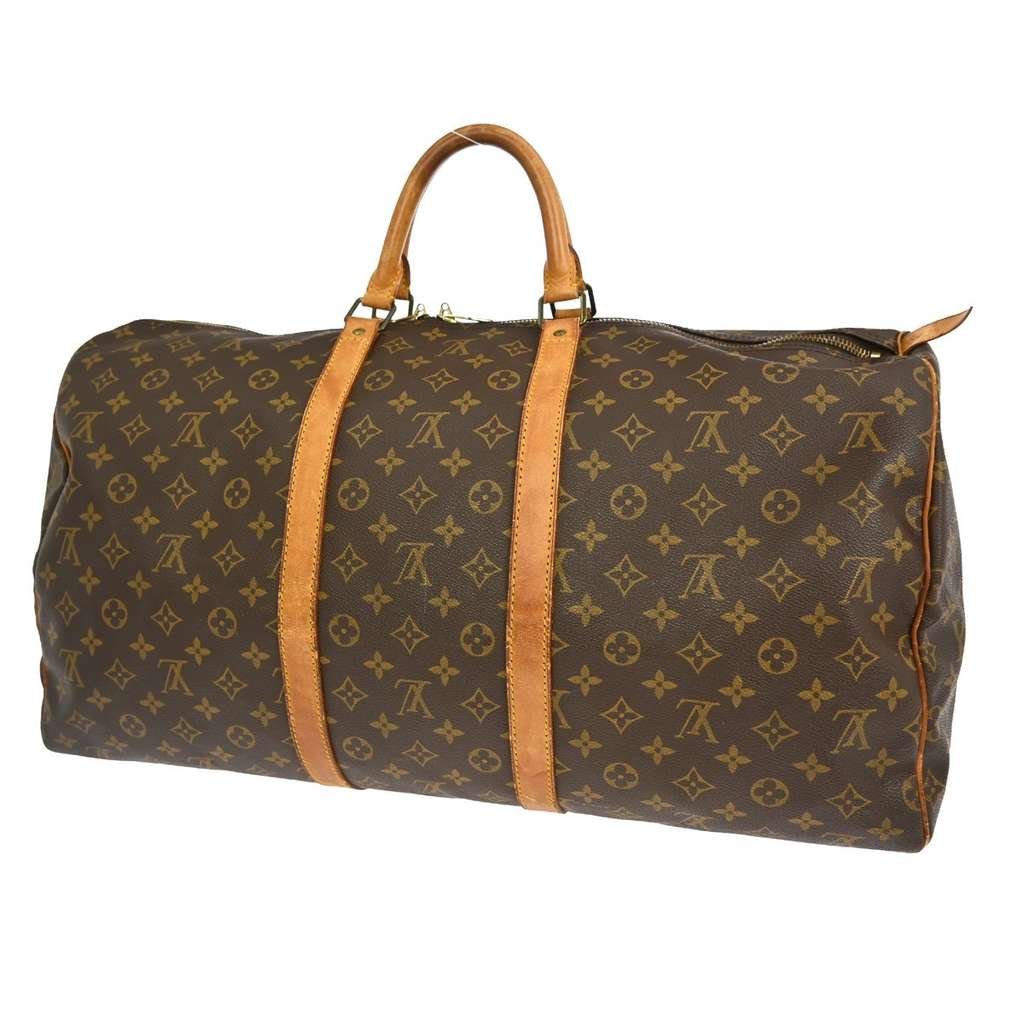 Louis Vuitton Keepall Bag Brown Canvas Good condition - Back View