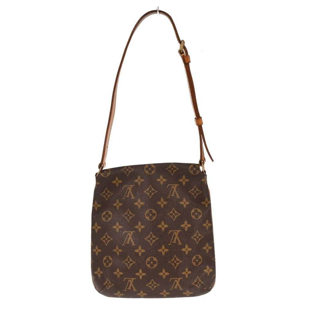 Louis Vuitton Musette Salsa Handbag Brown Canvas Fair condition - Back View