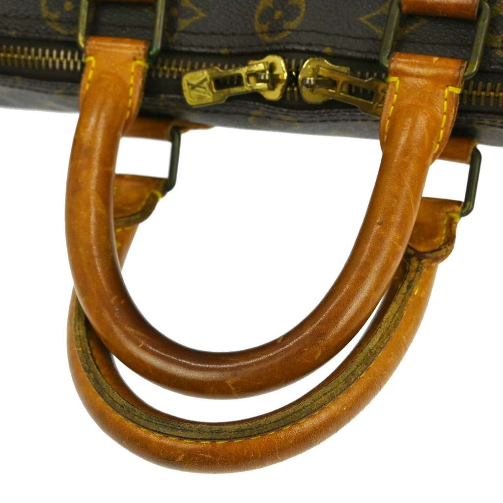 Louis Vuitton Keepall Bandouliere Bag Brown Canvas Fair condition - Box View