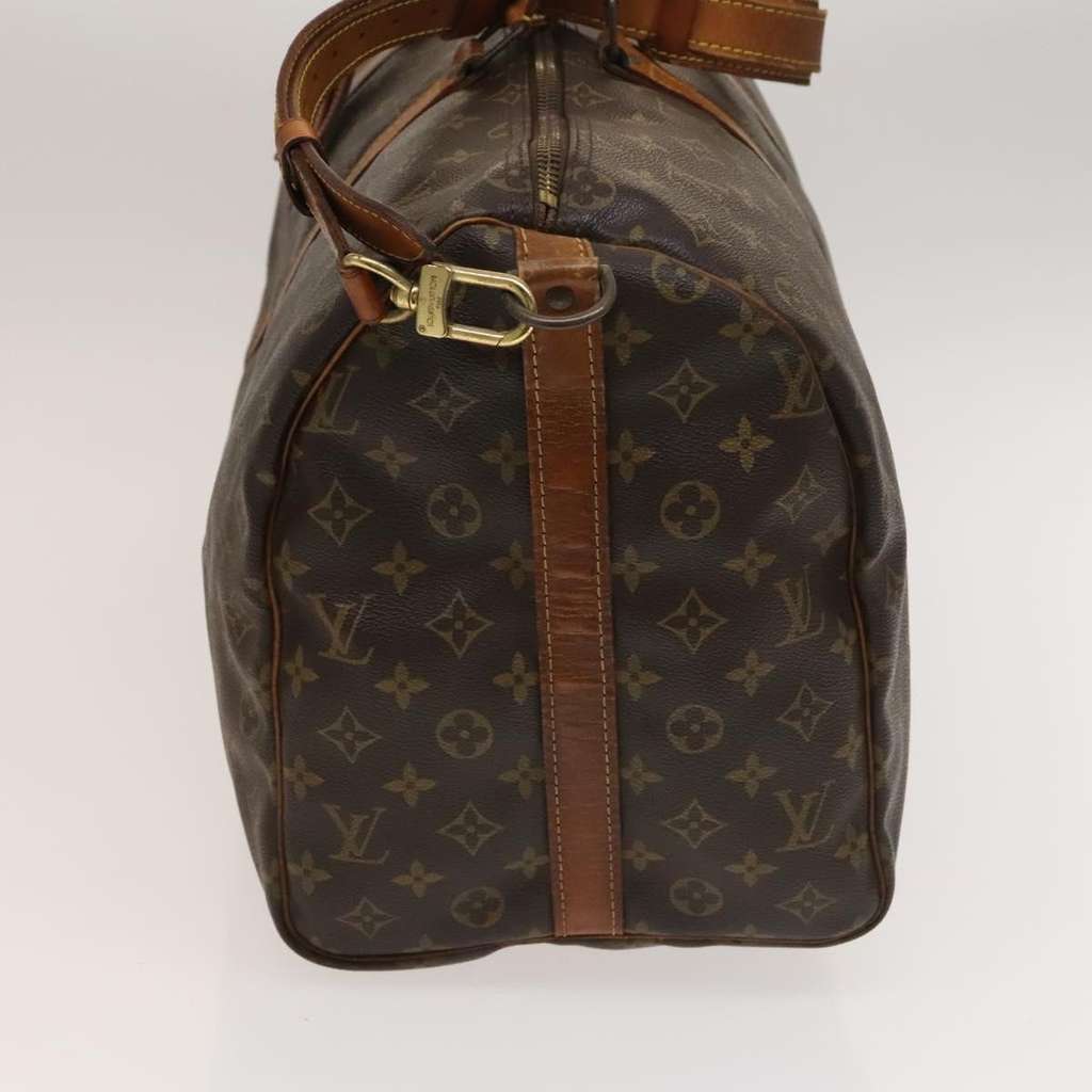 Louis Vuitton Keepall Bandouliere Bag Brown Canvas Fair condition - Inside View