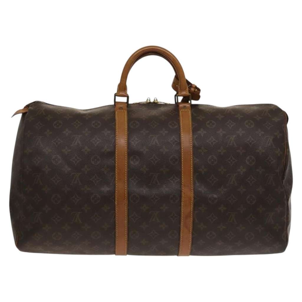 Louis Vuitton Keepall Bag Brown Canvas Fair condition - Back View