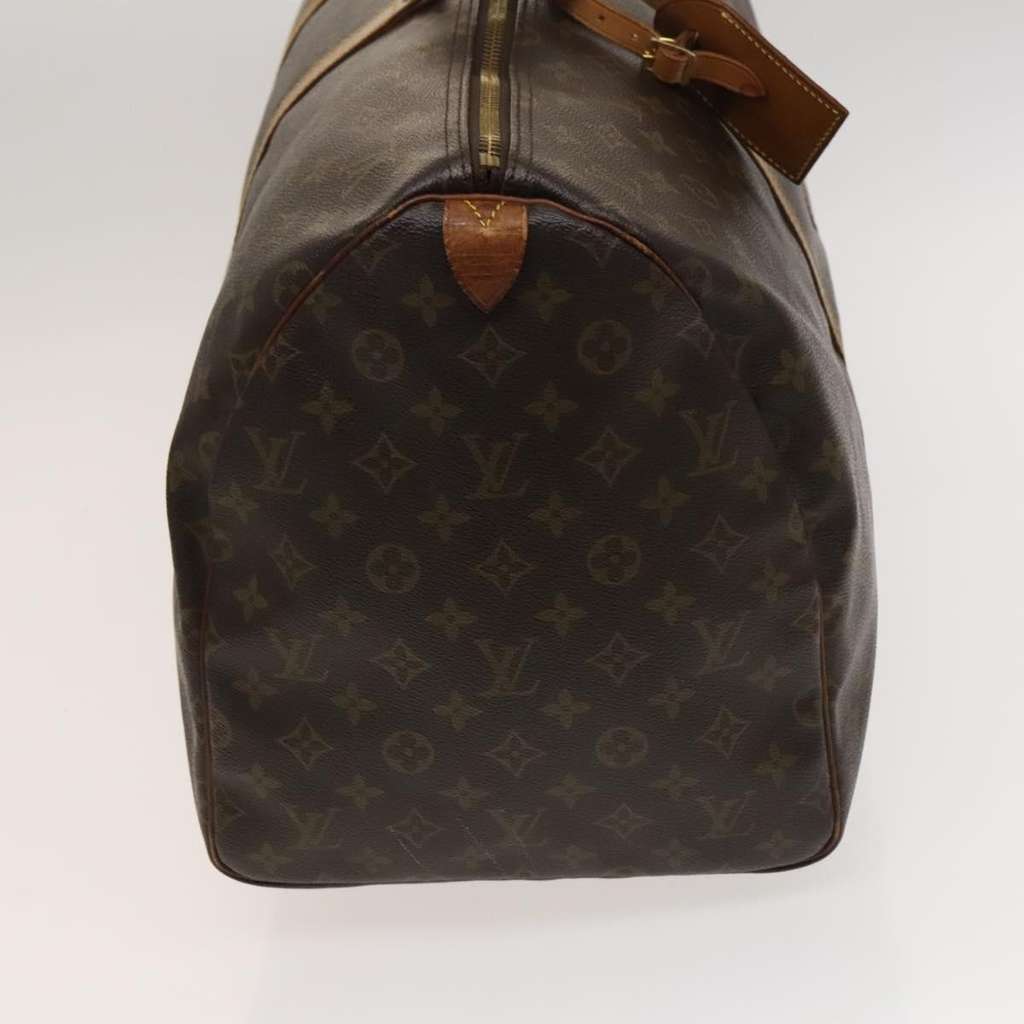 Louis Vuitton Keepall Bag Brown Canvas Fair condition - Model View