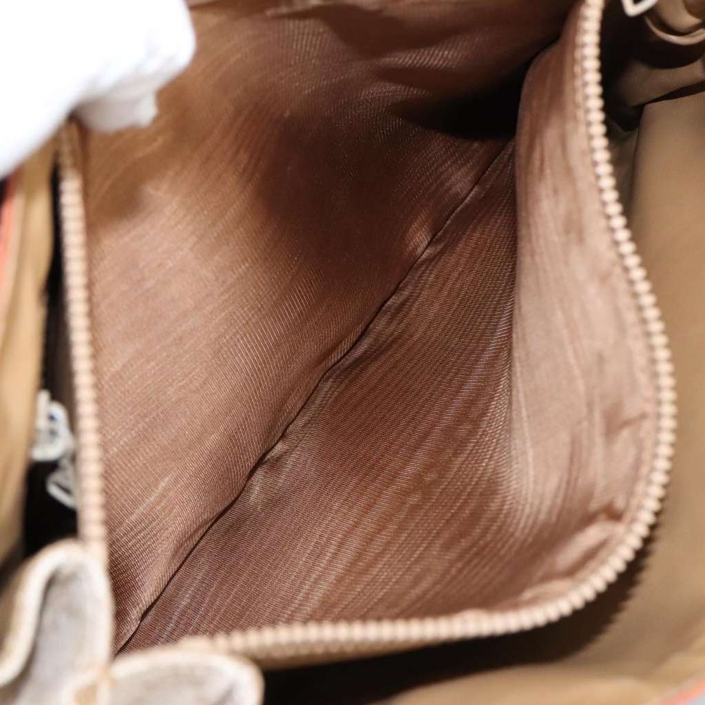 Celine Vintage Macadam Handbag Beige Canvas Good condition - Box View