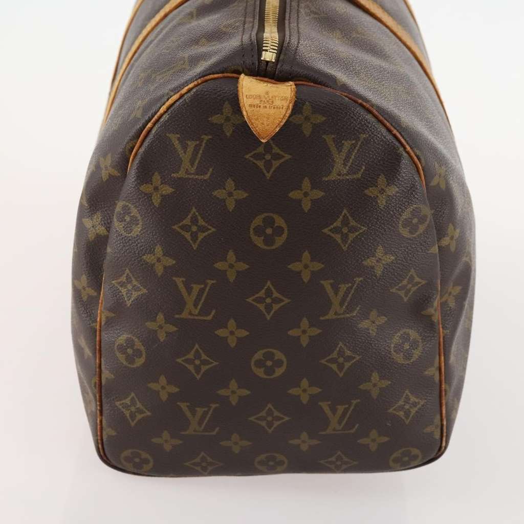 Louis Vuitton Keepall Bag Brown Canvas Fair condition - Model View