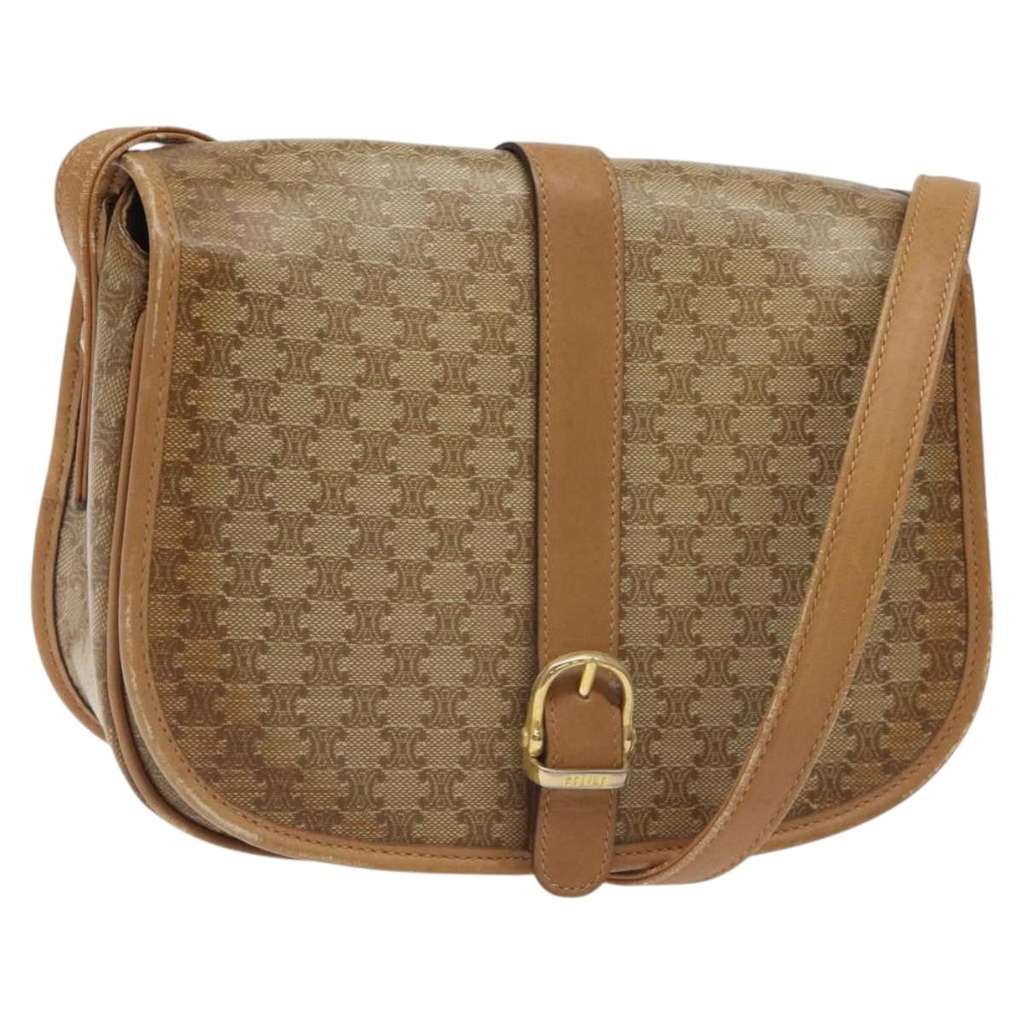 Celine Vintage Macadam Shoulder Bag