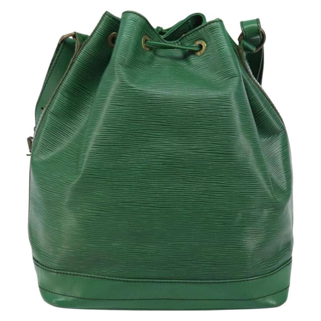 Louis Vuitton Noe Shoulder bag Green Leather Good condition - Back View
