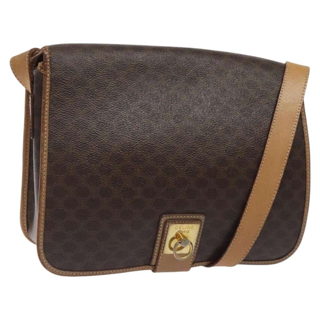 Celine Vintage Macadam Shoulder Bag