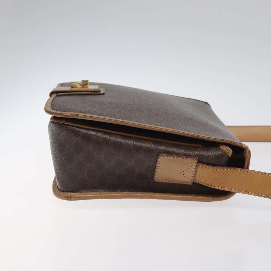 Celine Vintage Macadam Shoulder Bag Brown Canvas Fair condition - Inside View