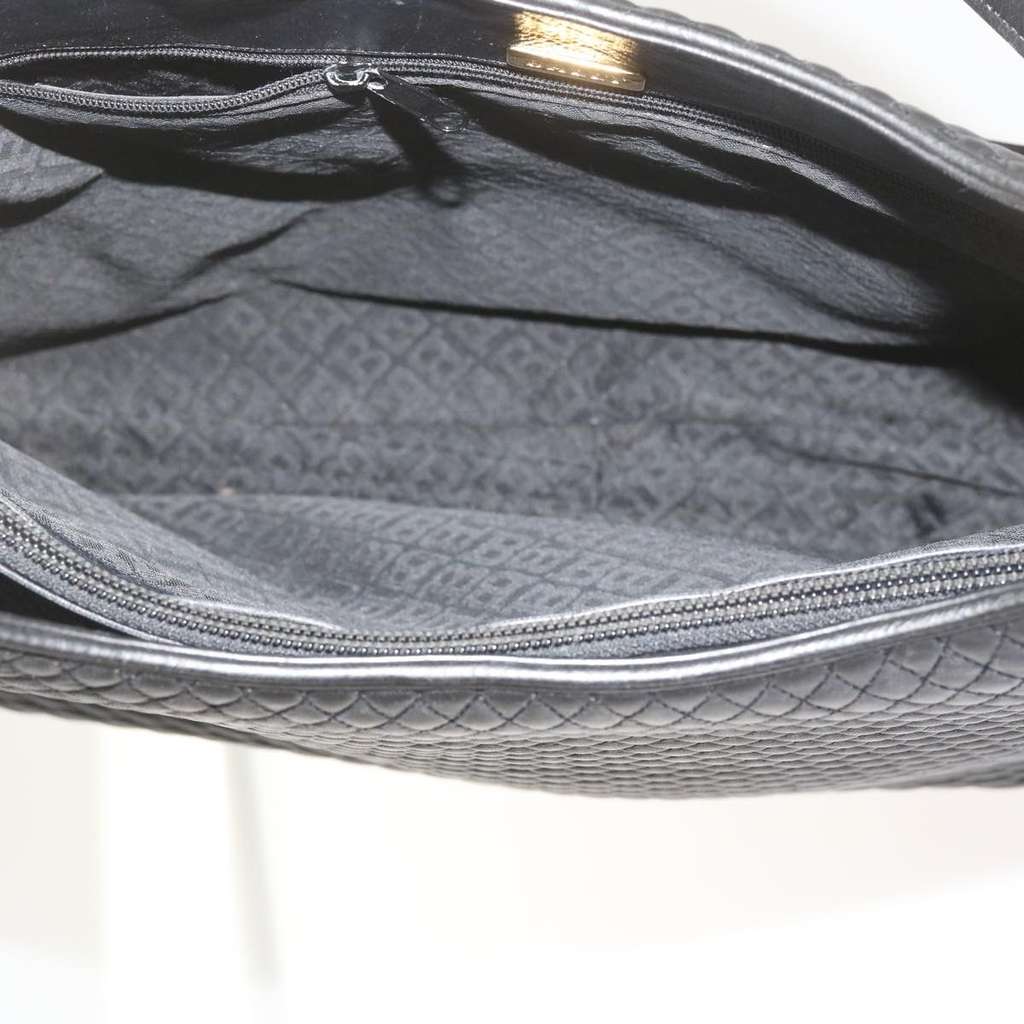 Bally Vintage Shoulder Bag Black Leather Good condition - Box View