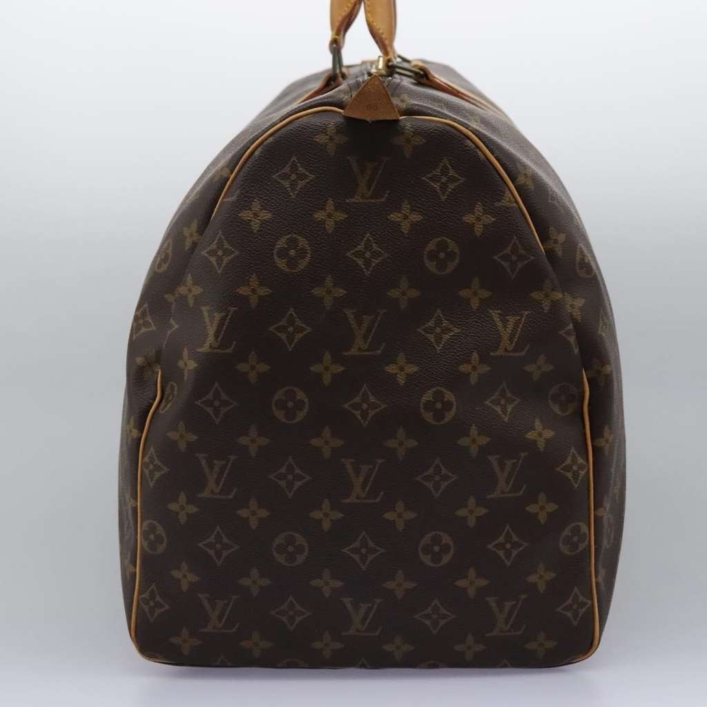 Louis Vuitton Keepall Bag Brown Canvas Fair condition - Model View