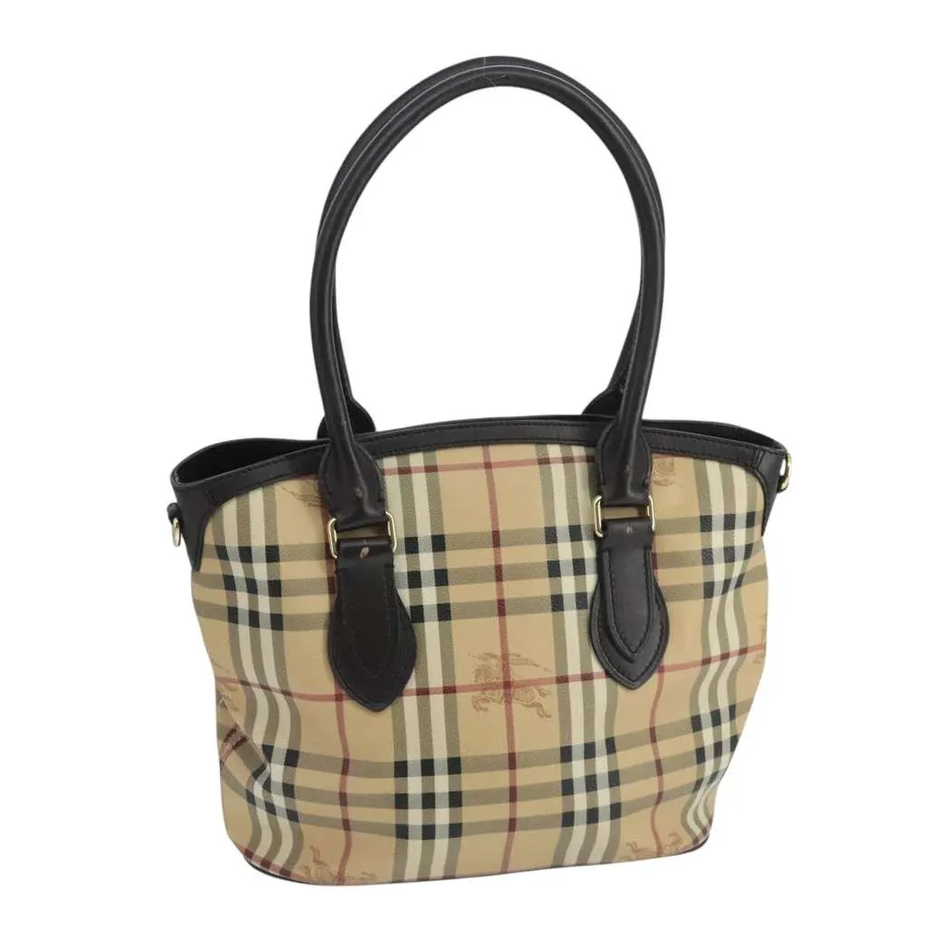 Burberry Newfield Tote Beige Canvas Good - Front View