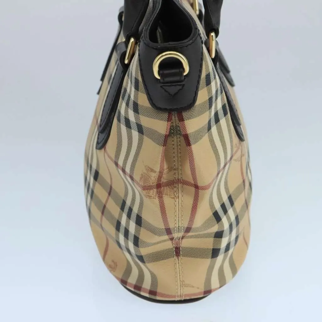 Burberry Newfield Tote Beige Canvas Good - Inside View