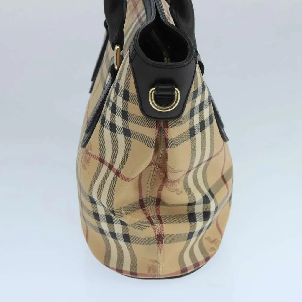 Burberry Newfield Tote Beige Canvas Good - Model View