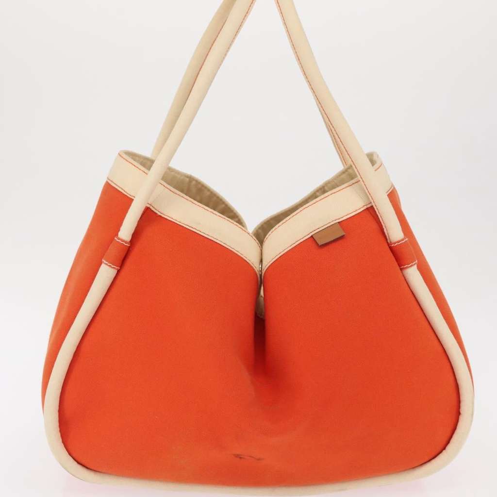Hermès Lindy de Plage Tote Orange Canvas Good condition - Inside View