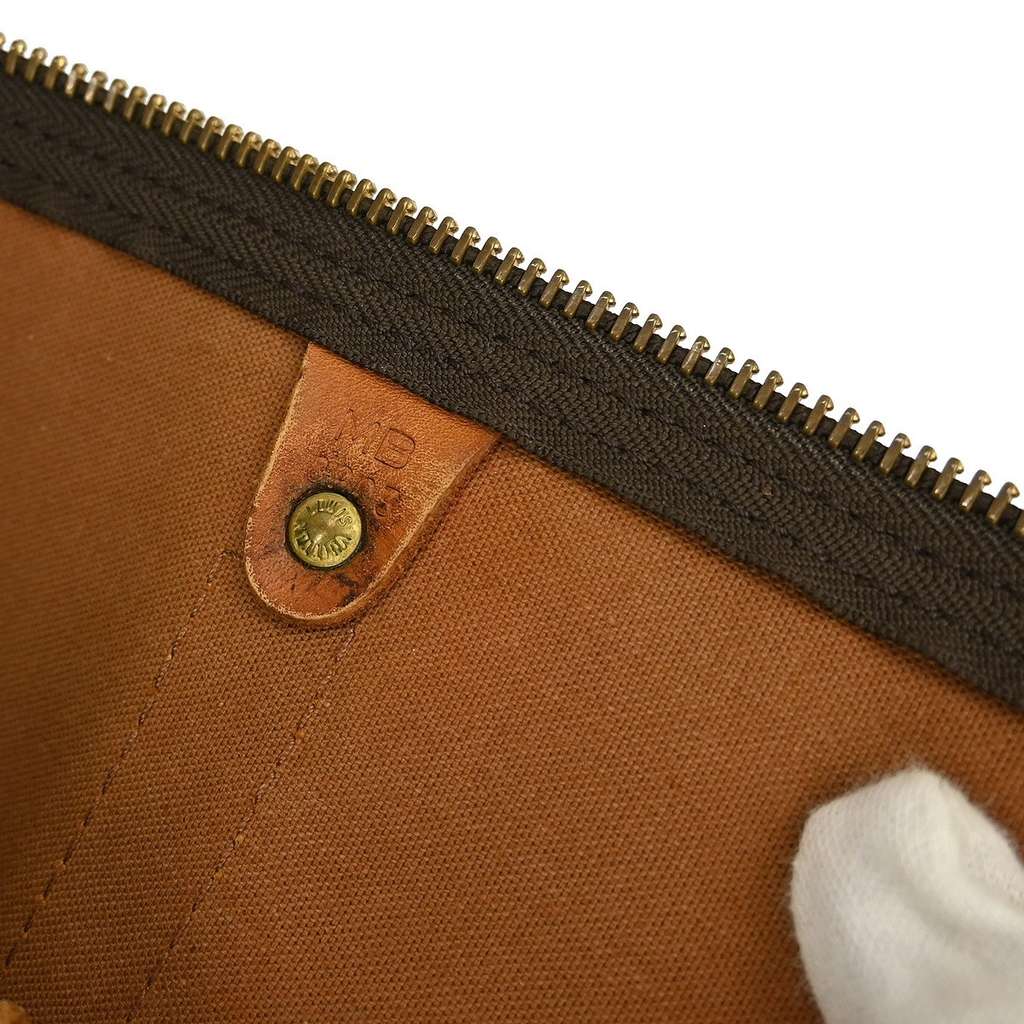 Louis Vuitton Keepall Bag Brown Canvas Fair condition - Box View