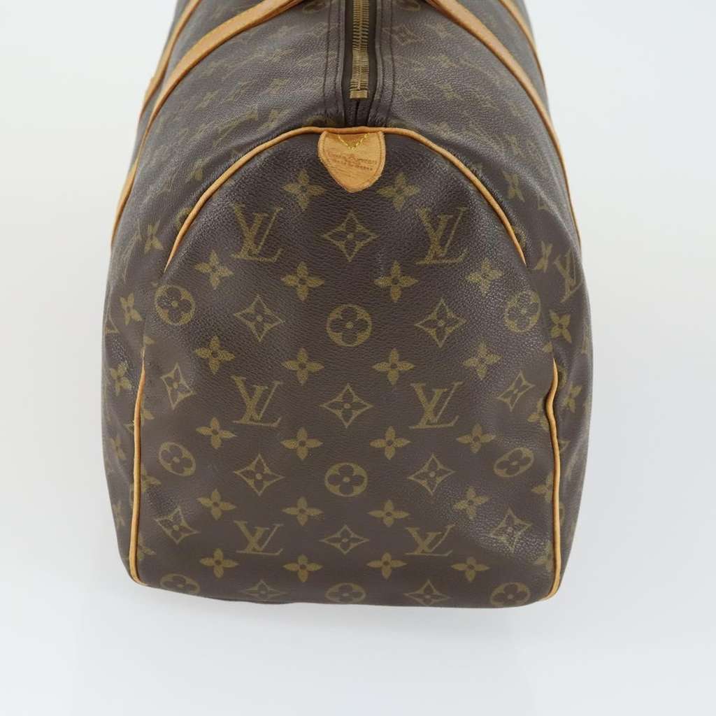Louis Vuitton Keepall Bag Brown Canvas Fair condition - Model View