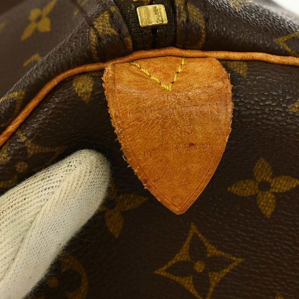 Louis Vuitton Keepall Bag Brown Canvas Fair condition - Model View