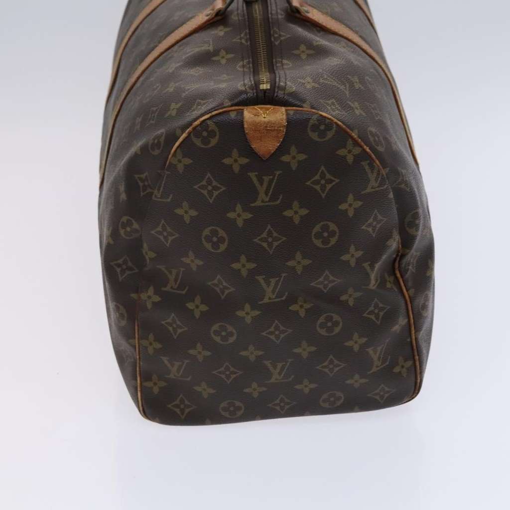 Louis Vuitton Keepall Bag Brown Canvas Fair condition - Model View