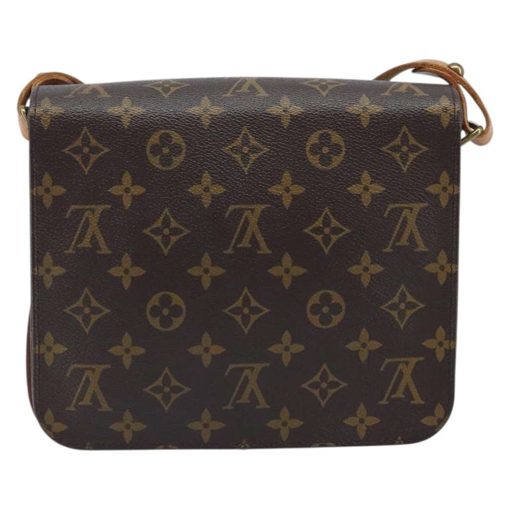 Louis Vuitton Cartouchiere Handbag Brown Canvas Fair condition - Back View