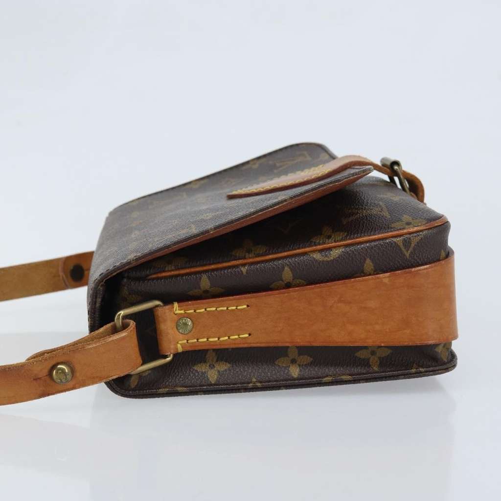 Louis Vuitton Cartouchiere Handbag Brown Canvas Fair condition - Model View