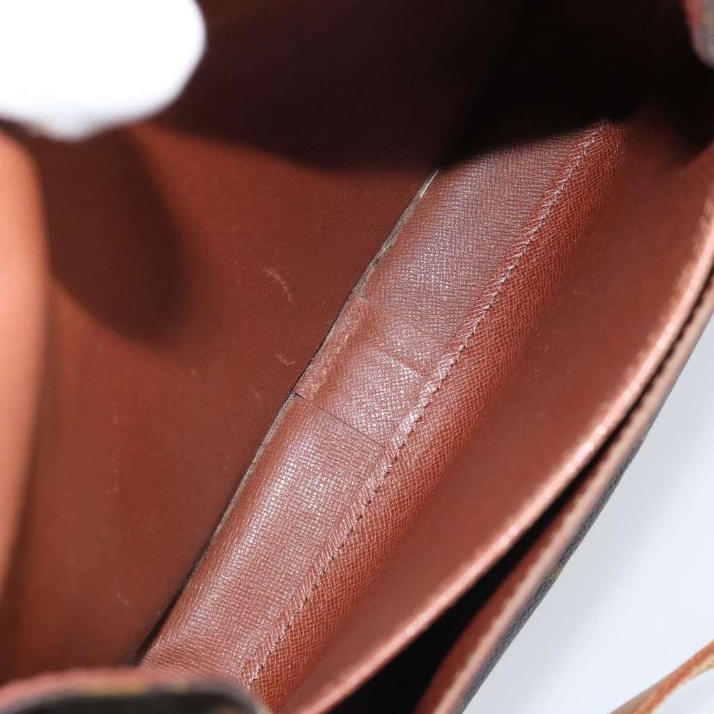 Louis Vuitton Cartouchiere Handbag Brown Canvas Fair condition - Box View