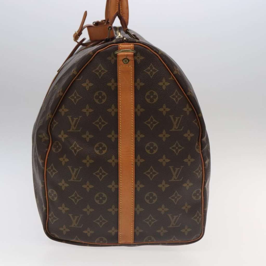 Louis Vuitton Keepall Bandouliere Bag Brown Canvas Good condition - Inside View