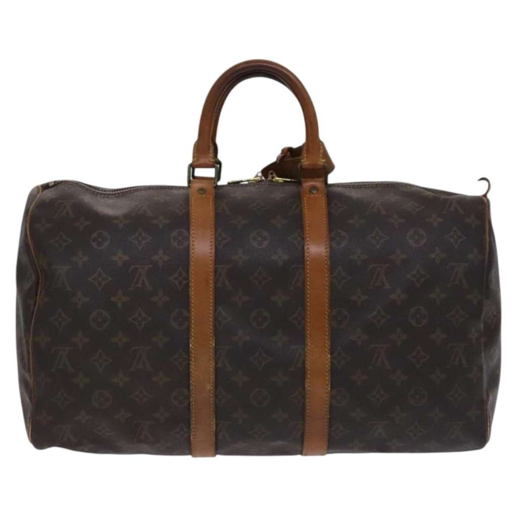 Louis Vuitton Keepall Bag Brown Canvas Good condition - Back View