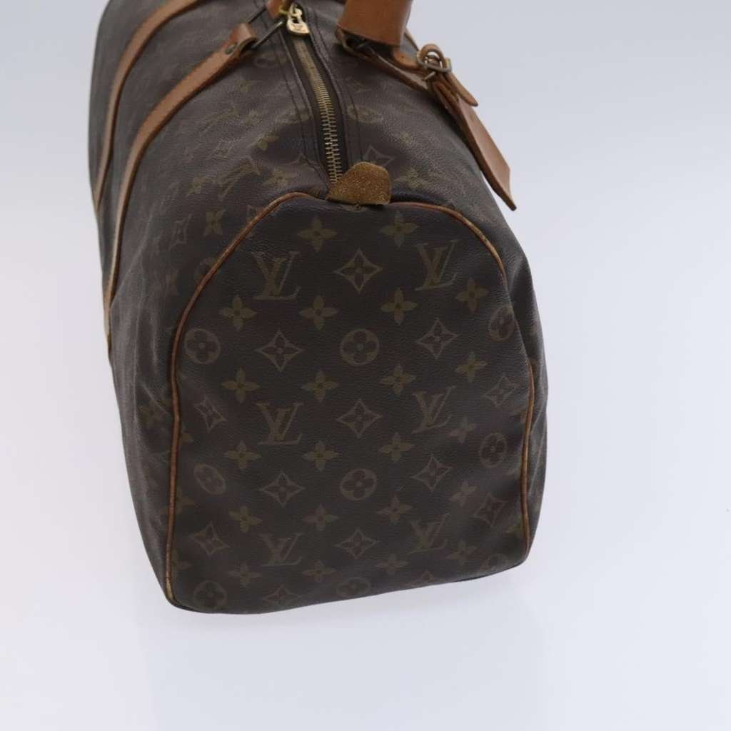 Louis Vuitton Keepall Bag Brown Canvas Good condition - Model View