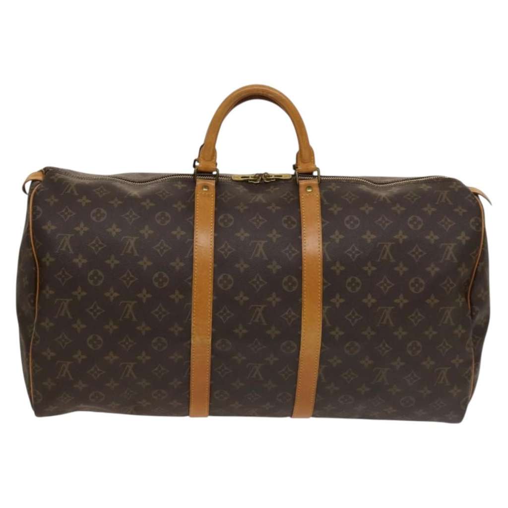 Louis Vuitton Keepall Bag Brown Canvas Good condition - Back View