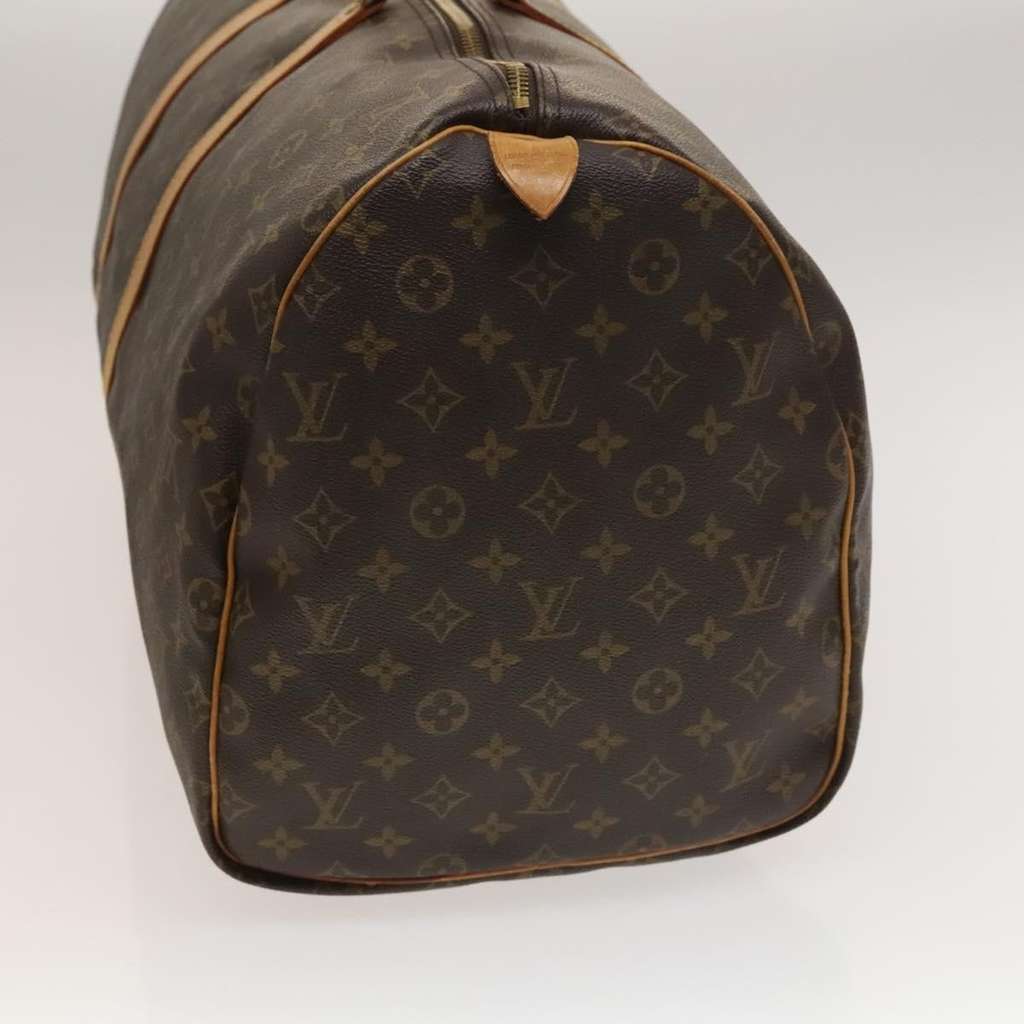 Louis Vuitton Keepall Bag Brown Canvas Good condition - Model View