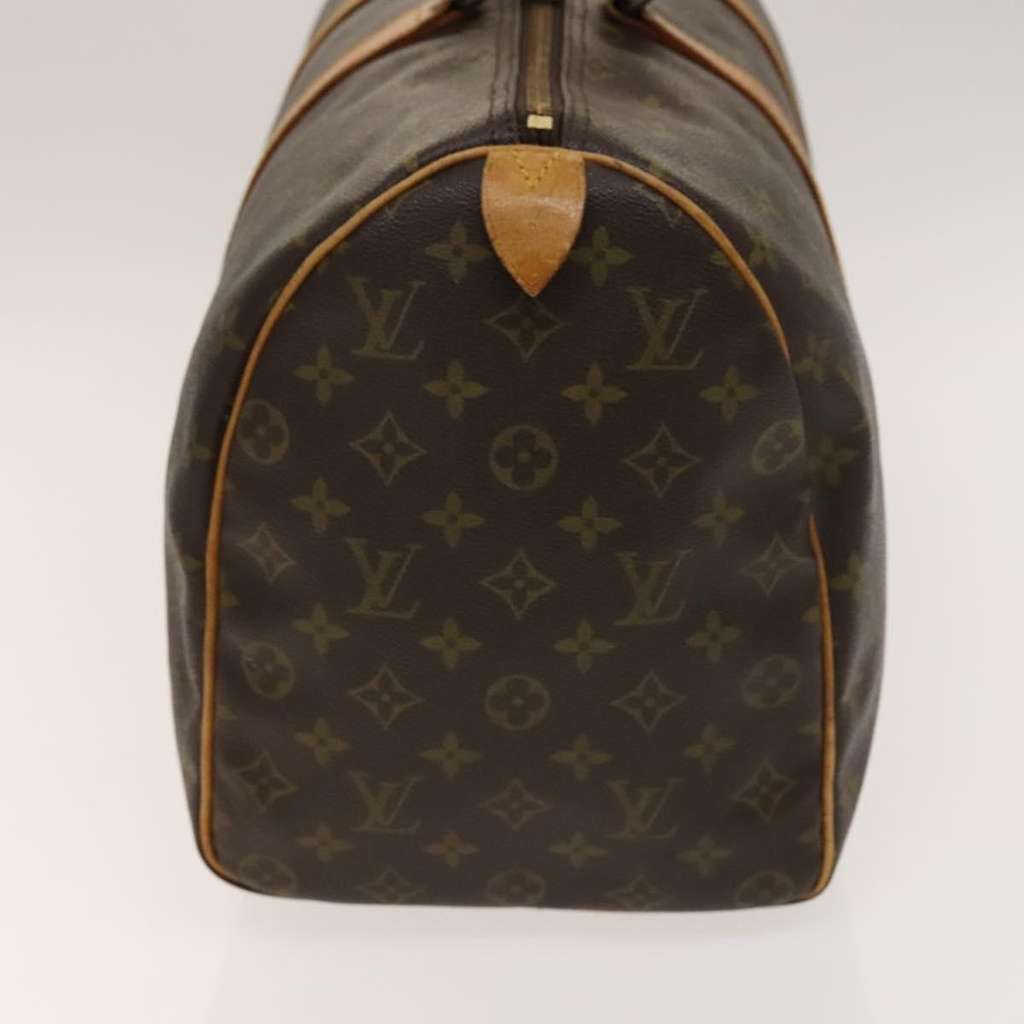 Louis Vuitton Keepall Bag Brown Canvas Fair condition - Model View