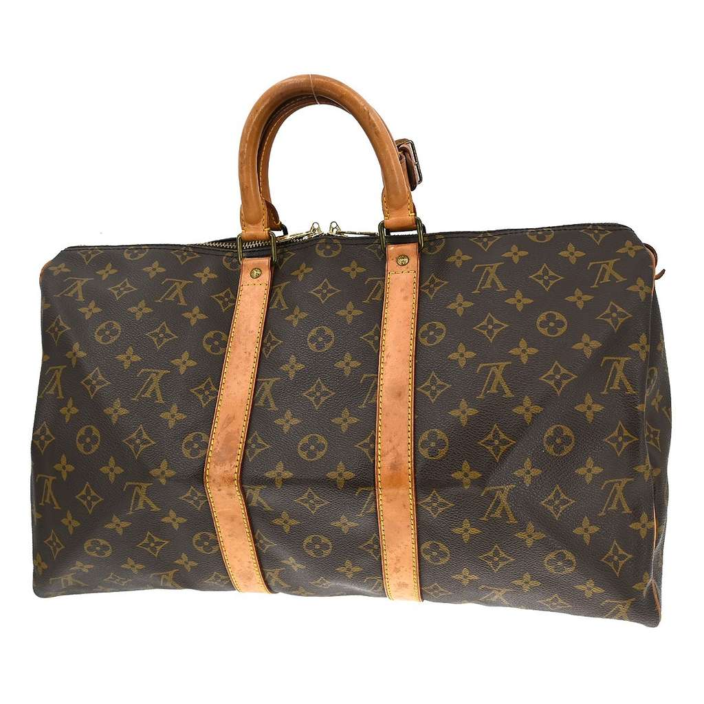 Louis Vuitton Keepall Bag Brown Canvas Very good condition - Back View