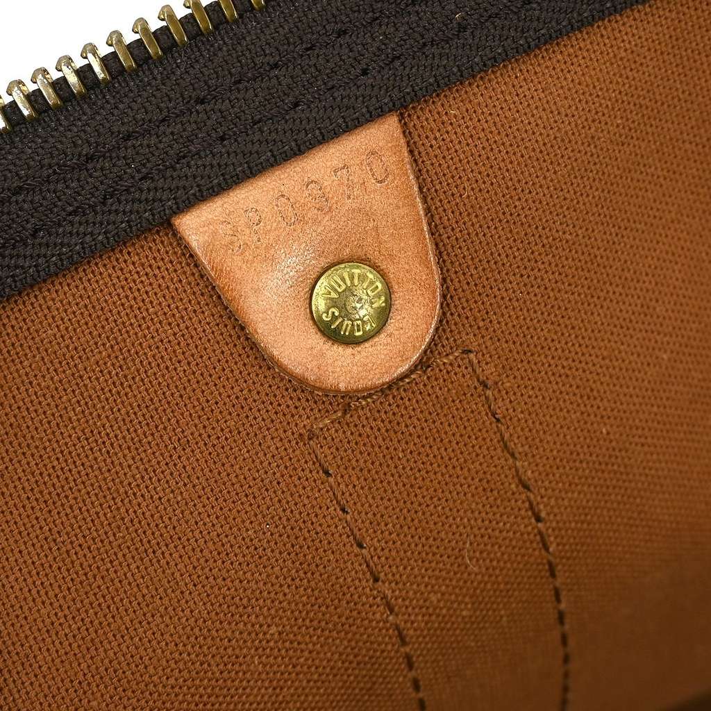 Louis Vuitton Keepall Bag Brown Canvas Very good condition - Box View