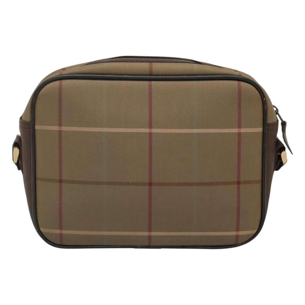 Burberry Nova check Shoulder bag Beige Canvas Very good condition - Back View