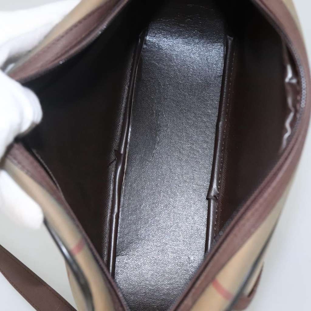 Burberry Nova check Shoulder bag Beige Canvas Very good condition - Box View