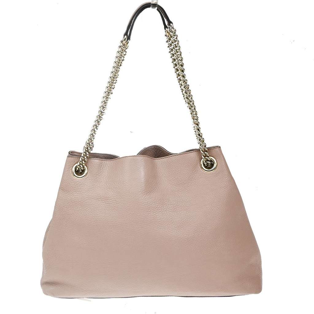 Gucci Soho Chain Strap Shoulder Bag Pink Leather Very good condition - Back View