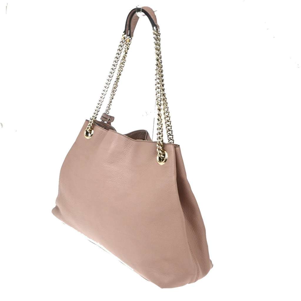 Gucci Soho Chain Strap Shoulder Bag Pink Leather Very good condition - Model View