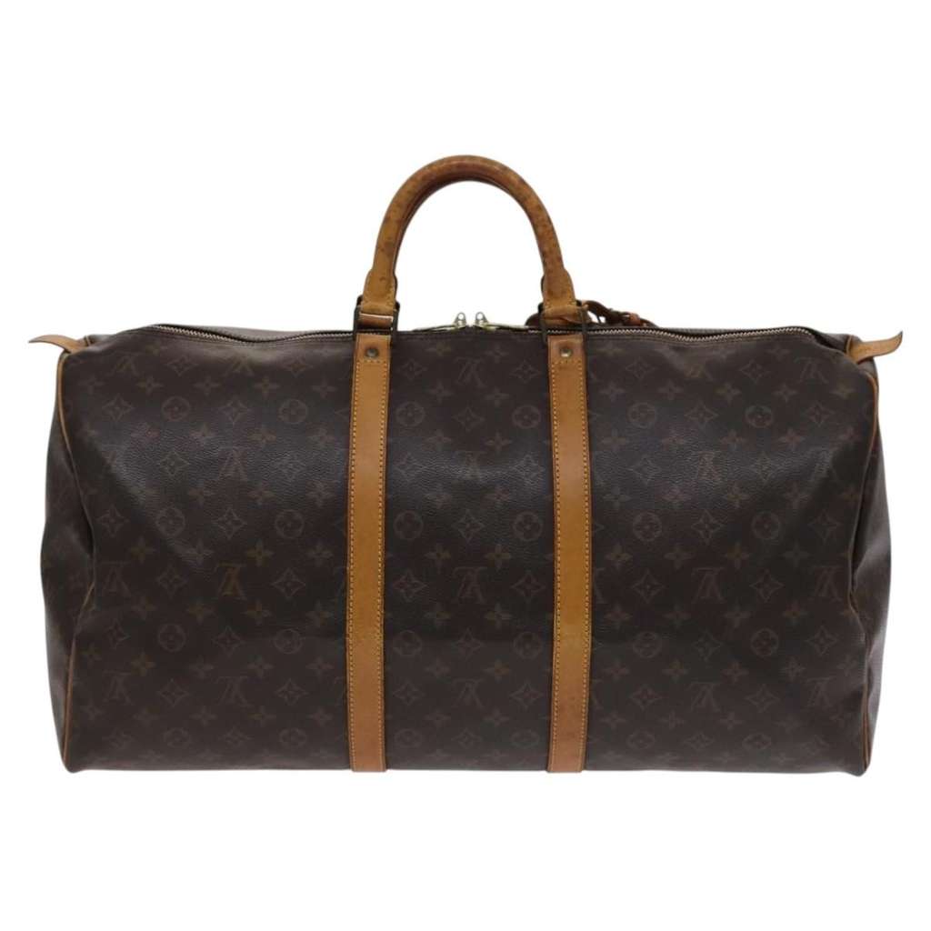 Louis Vuitton Keepall Bag Brown Canvas Good condition - Back View