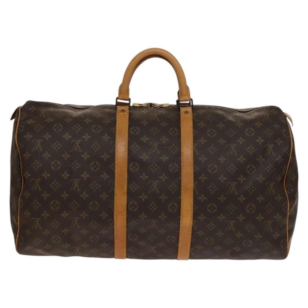 Louis Vuitton Keepall Bag Brown Canvas Very good condition - Back View