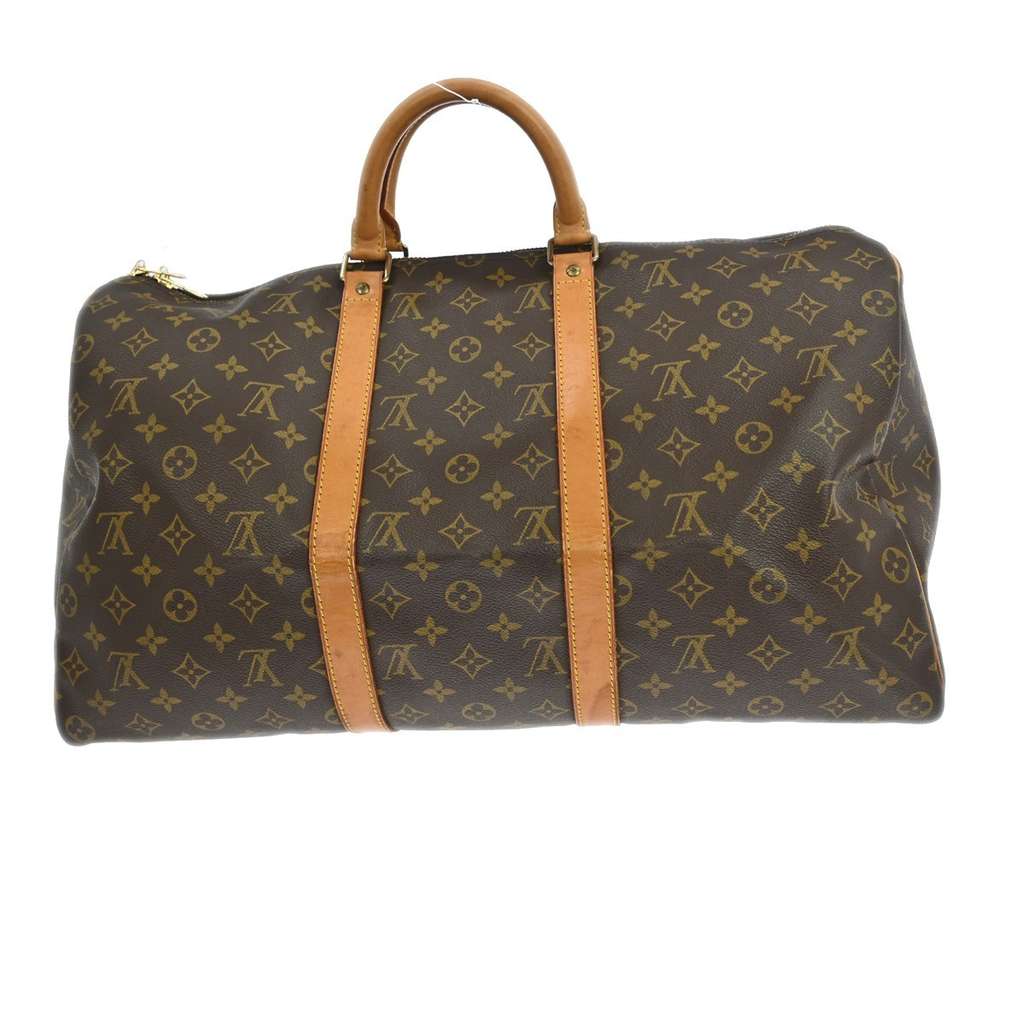 Louis Vuitton Keepall Bag Brown Canvas Very good condition - Back View