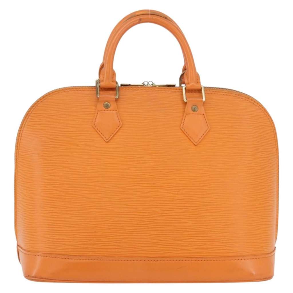 Louis Vuitton Vintage Alma Handbag Orange Leather Good condition - Back View