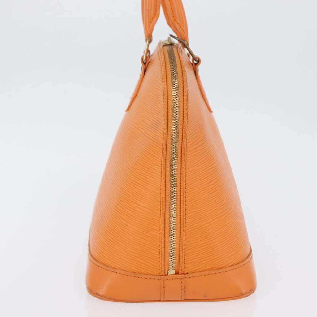 Louis Vuitton Vintage Alma Handbag Orange Leather Good condition - Inside View