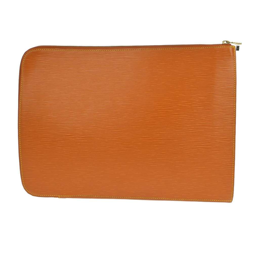 Louis Vuitton Pochette Jour Brown Leather Very good condition - Back View