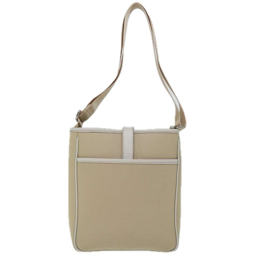 Burberry Nova check Shoulder bag Beige Canvas Good condition - Back View