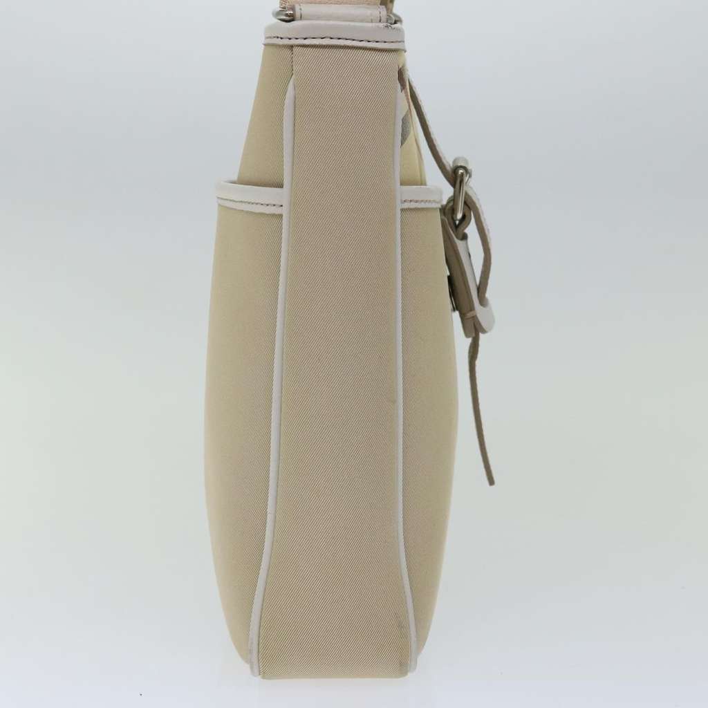 Burberry Nova check Shoulder bag Beige Canvas Good condition - Model View