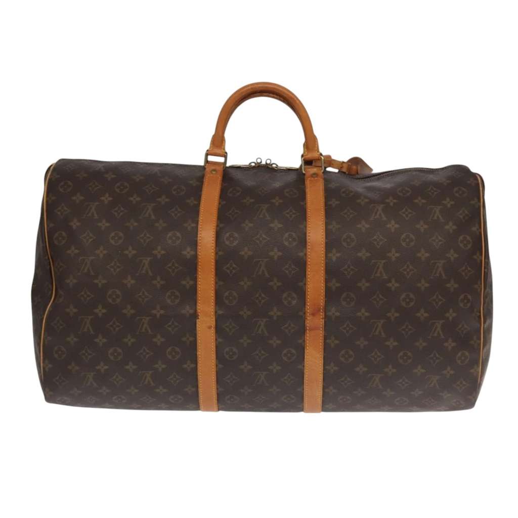 Louis Vuitton Keepall Bag Brown Canvas Good condition - Back View