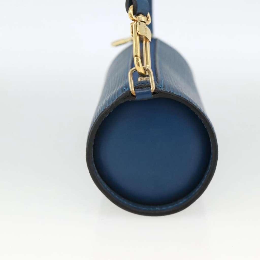 Louis Vuitton Soufflot Pochette Blue Leather Very good condition - Model View